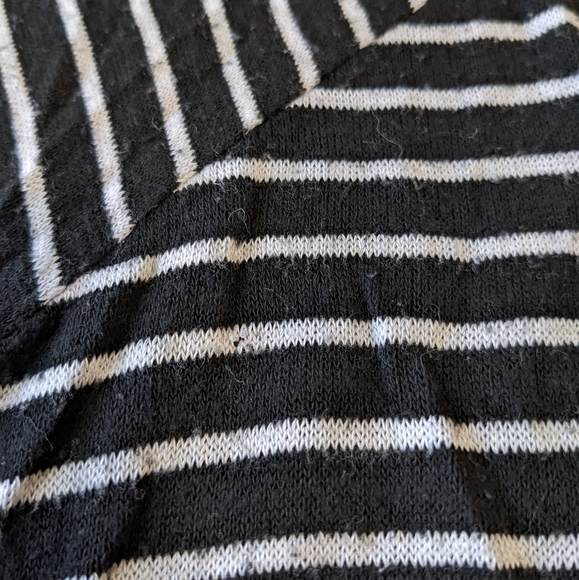 Moth Relaxed Fit Top Black and White Stripes Large - Picture 6 of 9